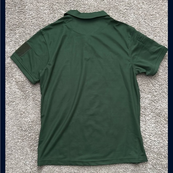 Men’s 2XL Dark Green Collared Short Sleeve Shirt - Picture 6 of 6